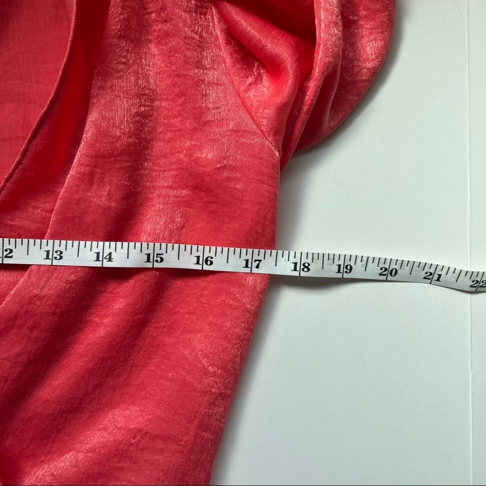 RESA Coral Pink Iris Bow Dress Size Small NWT - Picture 4 of 6